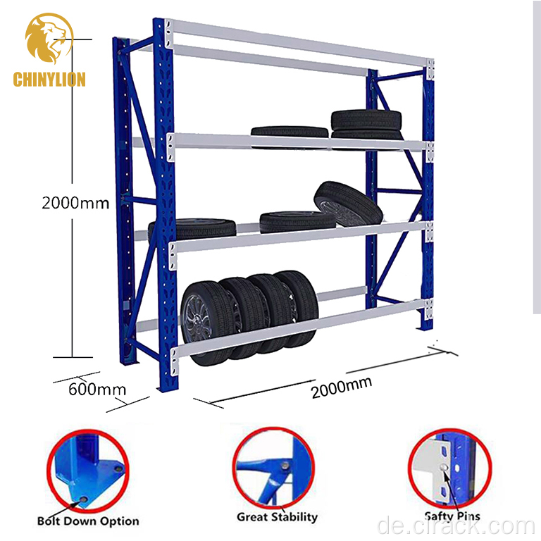 Verstellbarer Lager Reifenstapel Stahlreifen Rack