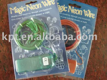 DIY toys/ magic neon wire hard el wire /magic light set