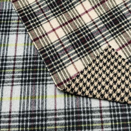 Vải len thiết kế tartan hai mặt