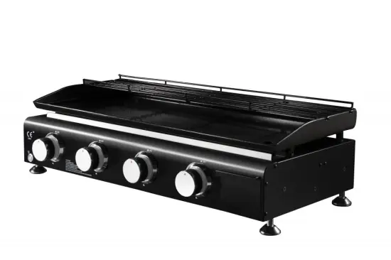 4 Burner Table Top Gas Cast Iron Griddle