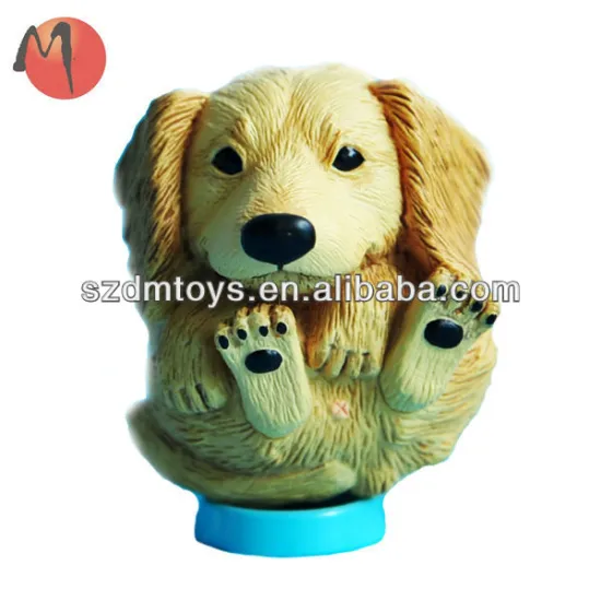 mini dog figurine toy/small animal figures/figurine plastic