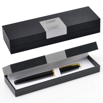 Custom Laser Logo Metal Aluminum Sheet Gift Pen Case and Packaging Box: Luxury Business Pen Set