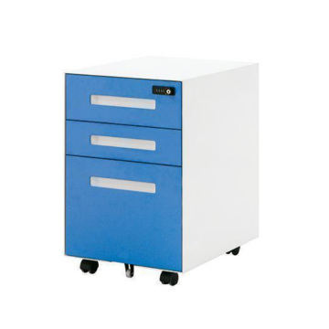 Modern Metal 3 Drawer Filing Cabinet