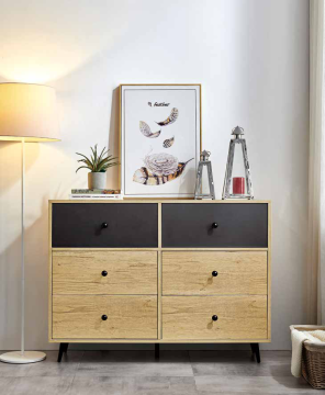 Modern wooden storage 6 drawers chest of Drawers