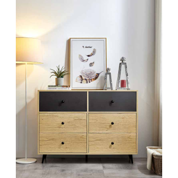Modern wooden storage 6 drawers chest of Drawers