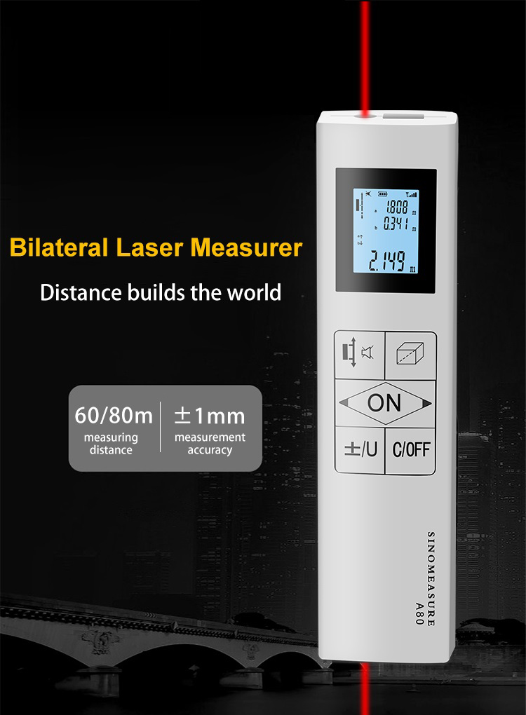 196ft Bidirectional Laser Distance Measurers