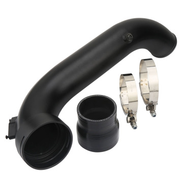 High Flow Black Intake Turbo Charge Pipe 1/8'' NPT Bungs for BMW N55