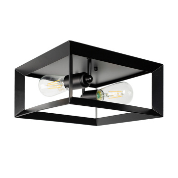 LOHAS Vintage 2-Light Recessed Matte Black Ceiling Light Fixture