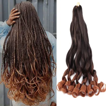 Hot Wavy Spanish Curly Braids Hair Spiral Curl Braids French Curl Crochet Braids Deep Wave Hair Extensions