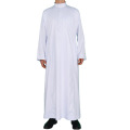 Soild White Prayer Saudi Style Arab Thobe
