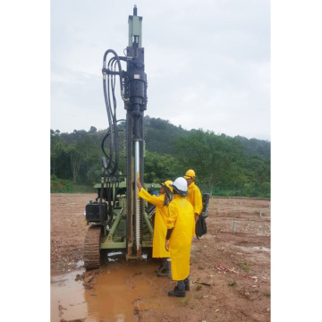Crawler Type Hydraulic Hammer Pile Driver for Solar Projects