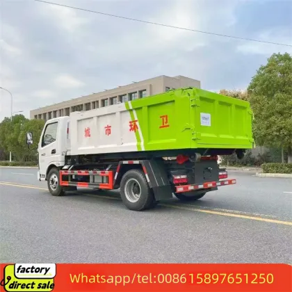 New CLW Hook Arm Garbage Truck 5 Cubic Meters Manual Transmission Light Truck