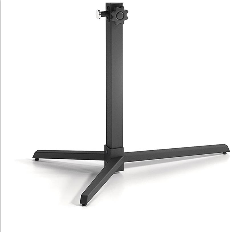 Black Steel Legs Of Height Adjustable Laptop Table