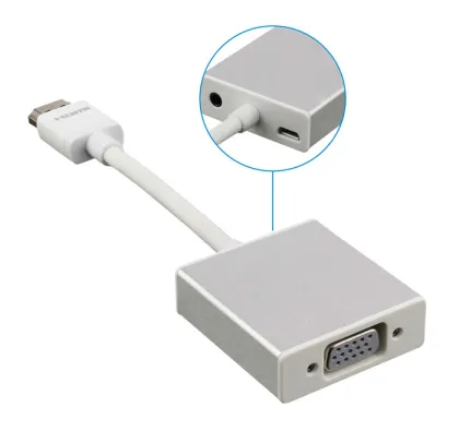 HDMI to Computer VGA audio converter