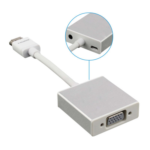HDMI to Computer VGA audio converter