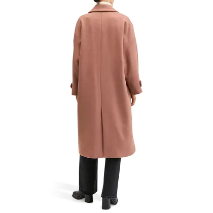 New autumn and winter Pink winter women coats plus size women's coats wool coats for women