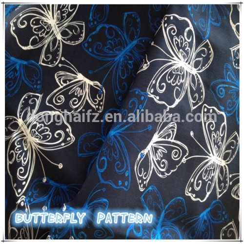 Butterfly printing cotton fabric textile