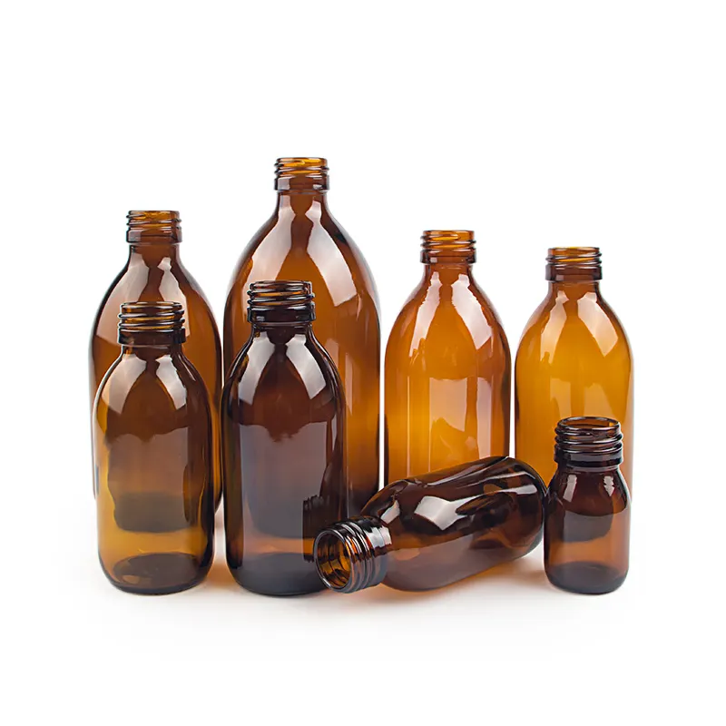 Amber 250ml Syrup Bottle2 Png