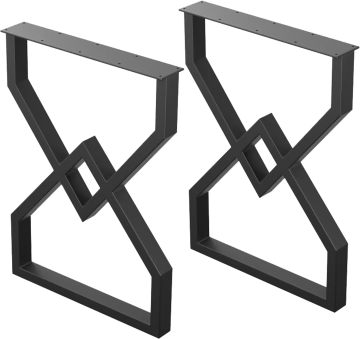 Patas de mesa modernas de comedor industrial de metal de 28 pulgadas