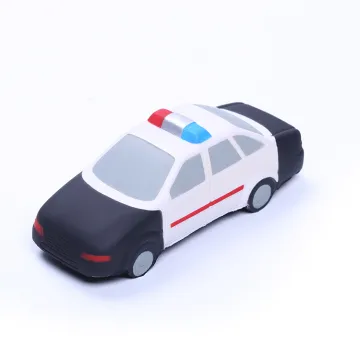 Custom Logo Printing Hot Selling Police Car Shape PU Foam Anti-Stress Ball