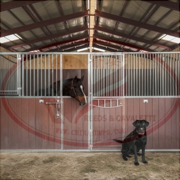 HDG Steel Horse Stable Sliding Series Cavaletti HDPE Board - Newly Designed Heavy Duty