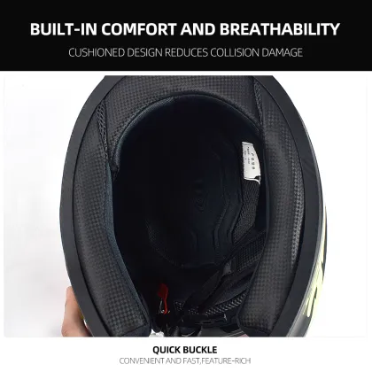 Racing Motorbike Helmet: ABS Full Face with Pinlock Compatible Clear Lens for Shoei Motocross, Ideal Motorcycle Accessories