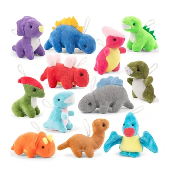 Factory Direct Hot Sale Dinosaur Plush Keychains: Small, Soft, and Customizable Mini Animal Plushes