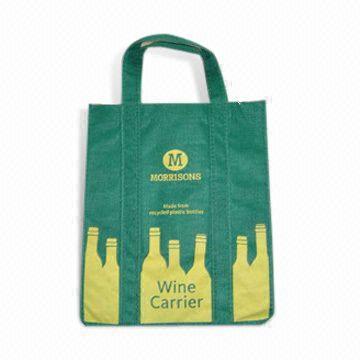 Grocery Tote Bag with Two Handle Straps, Made of PP Nonwoven Fabric