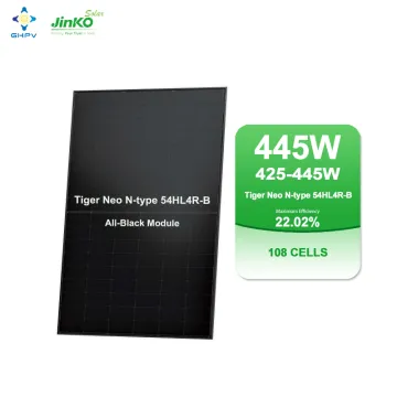Jinko Solar Panel Tiger N-Type 54HL4R-B: 425W-445W All Black Mono PV Module Solar Panel