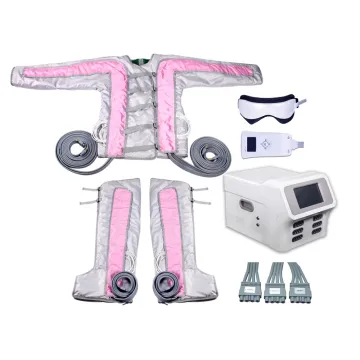 Pressotherapy Machine: Air Pressure Detox Slimming Suit with 24 Airbags and Eye Beauty Fatigue Massager