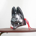 Máscara de plástico PVC de meia face de anime japonês Fox
