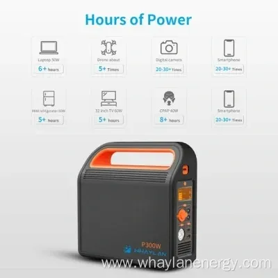 Whaylan 300W Outdoor Camping Solar Generator LiFePO4 Battery