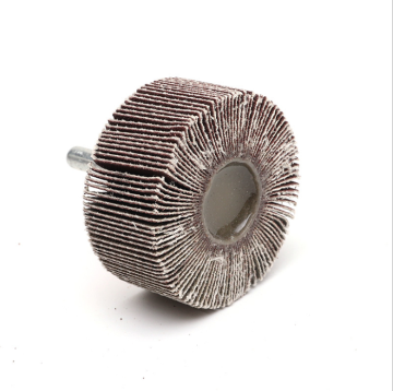 40x25 x 6 mm poliertes Edelstahl -Mopprad -Lappenrad mit Welle - Aluminiumoxid