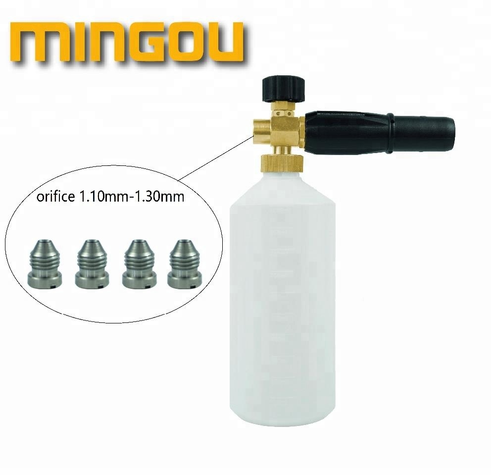 1L Connecteurs rapides à haute pression Snow moussing lance mousse buse OEM / 1L Snow mousse Lance