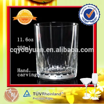Wholesale vodka whiskey lead free drinking glass tumbler