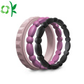 Thiết kế mới nhất đầy màu sắc Bead Unique Silicone Finger Ring