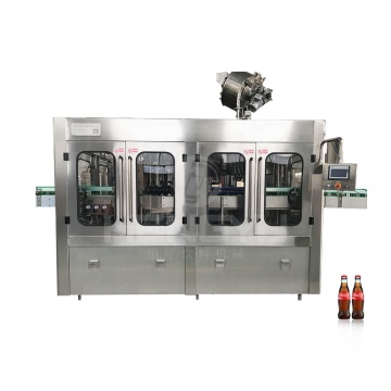 Latest Glass Bottle Carbonated Drink Filling Machine with CO2 Soda Water Unit for Sparkling Beverage Production