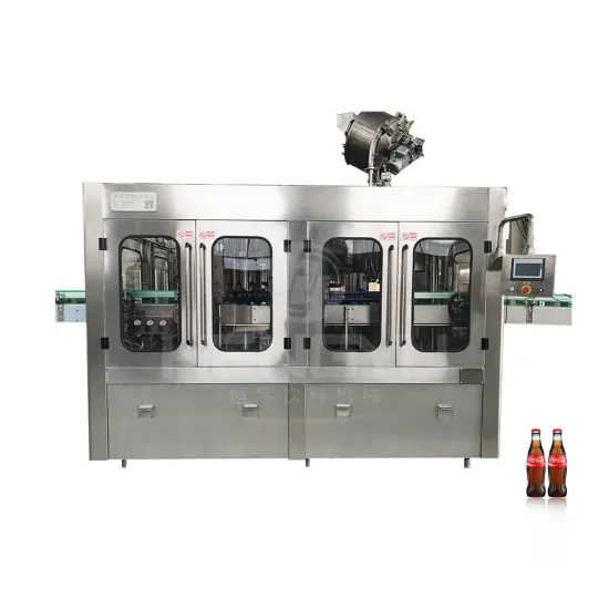 Latest Glass Bottle Carbonated Drink Filling Machine with CO2 Soda Water Unit for Sparkling Beverage Production