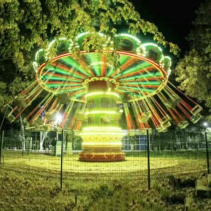 Outdoor Amusement Park Flying Chair Rides Equipment