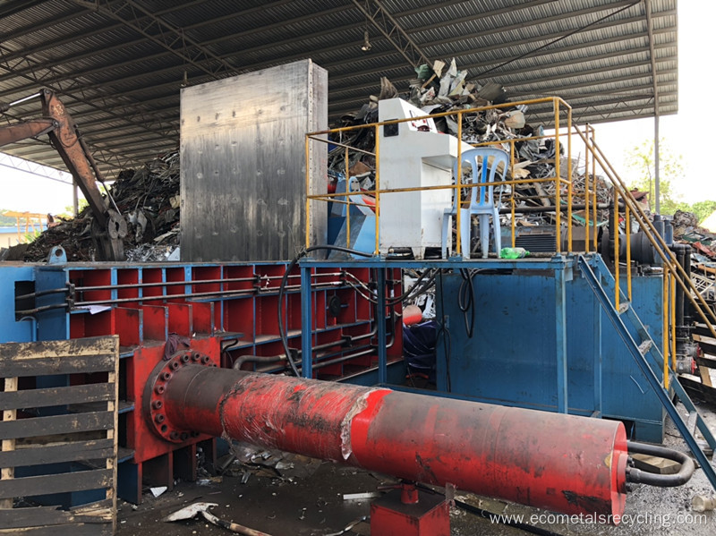 Push-out Scrap Metal Steel Compacting Baler Machinery