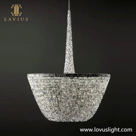 Large custom k9 crystal shopping mall decoration high luxury chandelier