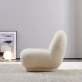 Small white lounge chair