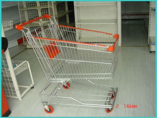 steal wire mesh supermarket shopping cart From China manufacturers