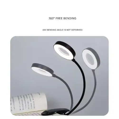 GOLDMORE1 Creative Dimmable USB Clip-on Table Lamp for Study & Bedroom, LED Light