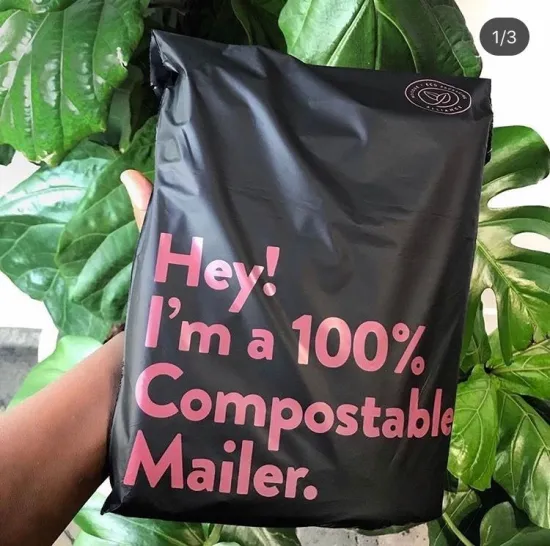 Biodegradable Polymailer: Sustainable Home Compostable Poly Mailer with Adhesive Closure