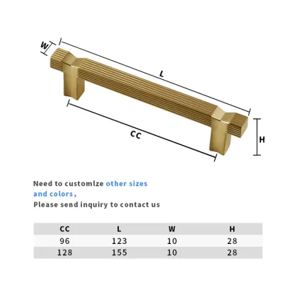 Luxury Modern Gold Kitchen Cabinet Handles | KGP Creative Style Hardware