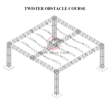 Twister Adult Obstacle Course Race Aluminum Truss" could be shortened and optimized for a search engine as:

"Aluminum Truss Twister Obstacle Course