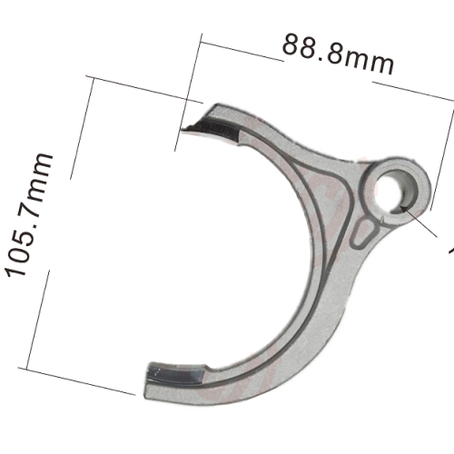 Manual Gearbox Auto Parts Synchronizer Fork for Fiat Fiorino