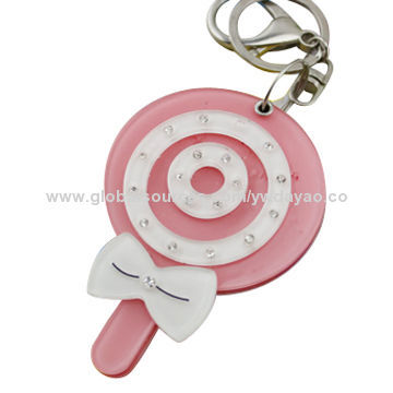 Little ice cream-shaped cute fashion plastic keychainsNew