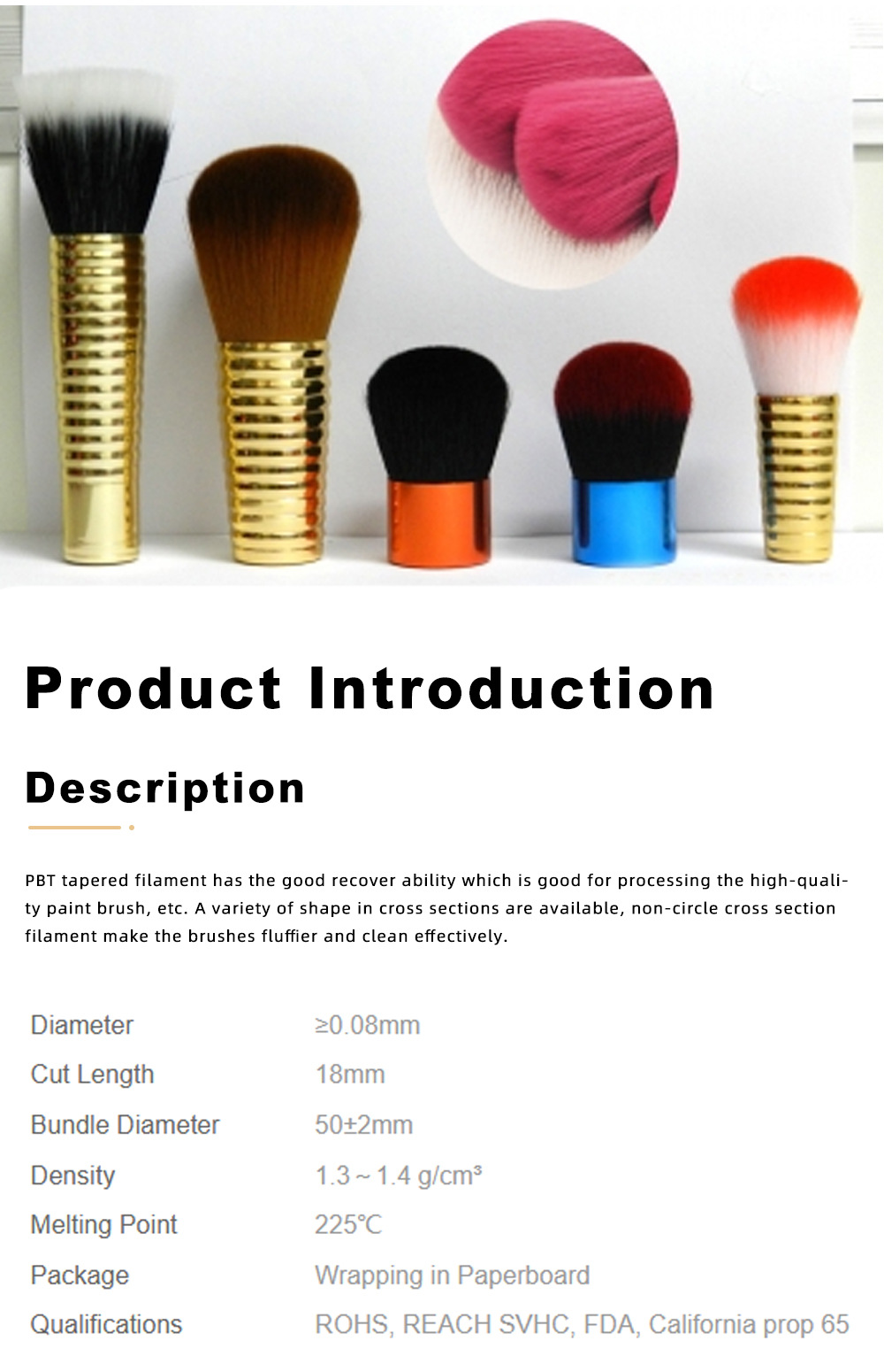Professional Grade PBT Tinct Brush Filament x